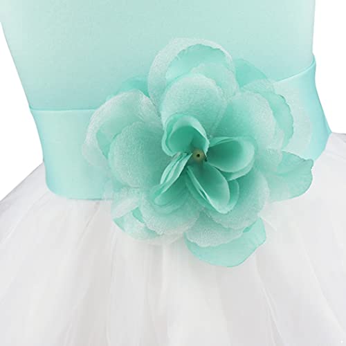 Kids Girls Wedding Pageant Bowknot Petals Rose Flower Girl Dress Junior Bridesmaid Party Prom Gown4