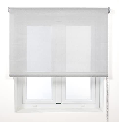 Blindecor Belmont - Tenda Avvolgibile In Tessuto Traslucido Lucido, 100 X 270 Cm (Larghezza Per Altezza). Dimensioni Del Tessuto: 97 X 265 Cm. Tende Per Finestre - 2