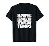 Lustige Französisch Sprache Student Professor Francais Learner T-Shirt