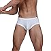 TADUANO Men's Underwear Boxer Trunk Briefs Low Rise Sexy Fashion with Pouch Mini Sport Underpants(3XL,White)