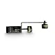 Gravity MA MH 01 - Mikrofonhalteschiene, Geeignet für Rohrdurchmesser (mm) bis 30 mm, schwarz