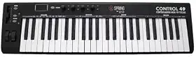 Controlador Midi Usb 49 Teclas Teclado Midi 49 Teclas para Produção Musical, Interface Usb/Midi com Knobs e Faders, Compatível Pc/Mac, Ideal Para Home Studio e DAW