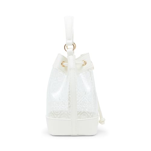 Anne Klein Womens Ak Ring Logo Clear Bucket Crossbody With Card Case4