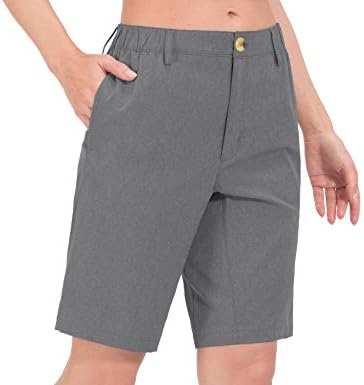 Little Donkey Andy Women’s Bermuda Quick Dry Lightweight Stretch Shorts Golf Hiking Travel