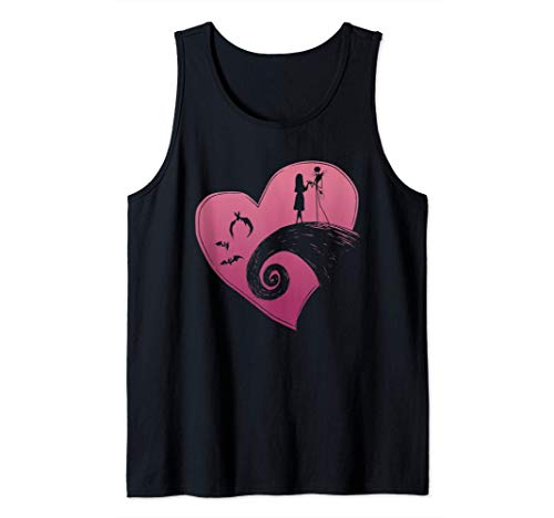 Disney The Nightmare Before Christmas Jack and Sally Heart Tank Top