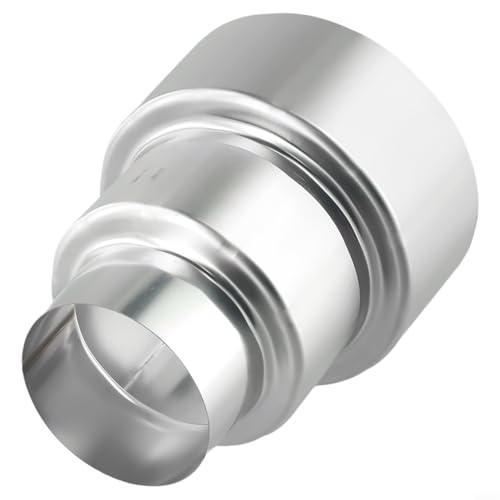 Conector reductor de tubo de humos de acero inoxidable, adaptador para sistemas de calefacción y ventilación, diámetro de 60 mm/Ø 50 mm (Ø100 mm/Ø60 mm)