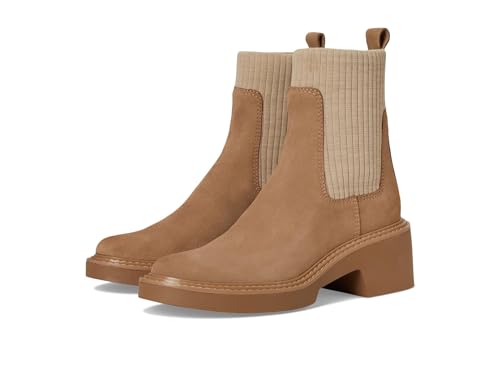 Dolce Vita Women's Hilora Fashion Boot, Mushroom Suede H2O, 7.5