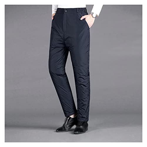 Dsfeoigy Men Winter Warm Down Pants Duck Down Outdoor Sports Camping Straight Pants Hiking Pants Thicken Thermal Down (Color : B, Size : Xx-Large Code) #TOP19