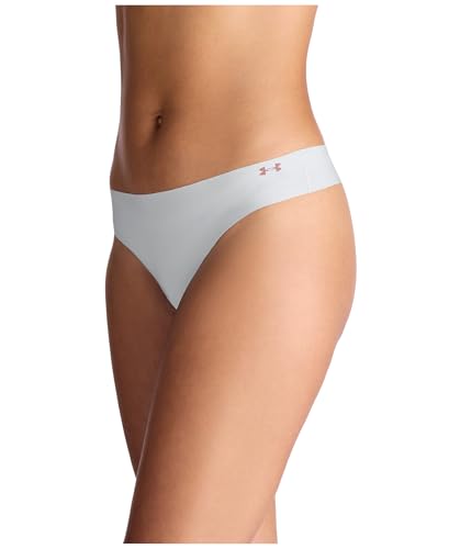 Image of Under Armour Women's 3-pack Pure Stretch No Show Thong Underwear, All-day Comfort & Ultra-soft Fit
