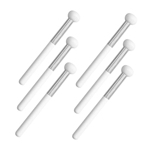 LIFKOME 6Pcs Facial Makeup Concealer Brush Portable Sponge Applicator for Nose and Face Lightweight Handle for Beginners and Professionals for Travel and Home