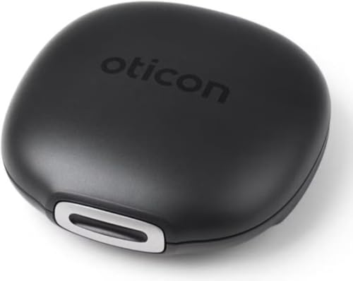 Oticon Hearing Aid Case Durable Protective Storage Box for Hearing Aids Batteries & Accessories Compact Portable Travel Case
