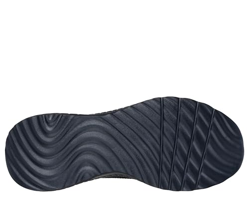 Image of Skechers Men's Bobs Squad Chaos Solid Step Sneaker | Casual Shoe, Vegan, Hands Free Slip-Ins, Heel Pillow, Memory Foam, Machine Washable, No Tie Fit, Engineered Knit, Bungee Lace