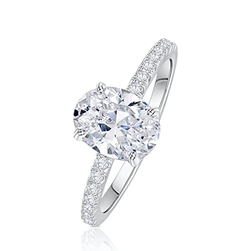 Aojun 14K Gold Filled 1.5CT Pear Shaped Cubic Zirconia Promise Halo Engagement Promise Eternity Ring for Women