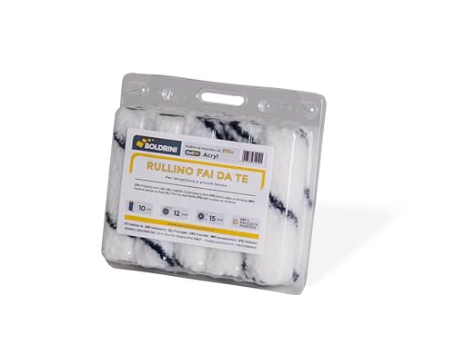 Mini rullo, per interni: idropitture, lavabili e traspiranti - lunghezza 10 cm - set 10 pz