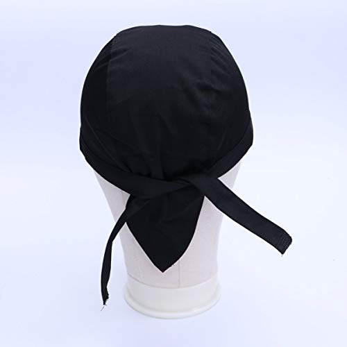 Kichvoe Chapéu de Chef Gorro de Chef Gravata para Trás Chapéu de Chapéu de Padeiro Bonés de Chef Tur
