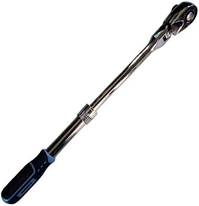 Toolzone 3/8" Drive Extending Flexi Head Ratchet Softgrip