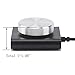 USB Volume Control Knob, LITROK One Key Mute Play Pause Dual Mode Computer Speaker Audio Volume Adjuster Support Win7/8/10/XP/Mac/Vista Android (Silvery knob)