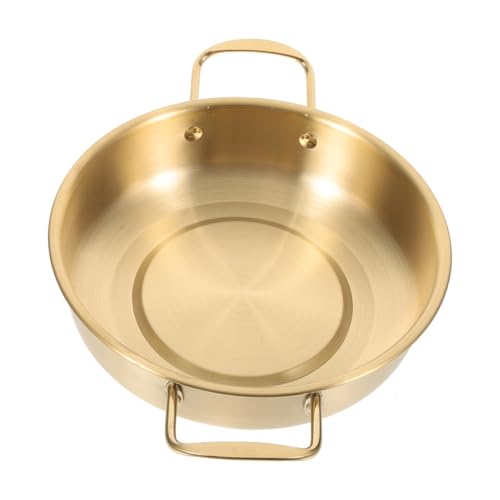 MUCKLILY Korean Ramen Pot with Double Handles Non Stick Noodle Pot for Soups and Stews Kitchen Accessory for Family Gatherings and Outdoor Cooking