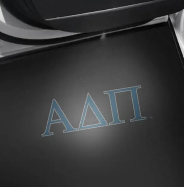 Sorority Shop Alpha Delta Pi Car Door LED Projector Lights, 2 Pack - Greek Letters Design Courtesy Lights