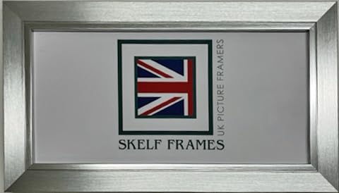 20" x 6" PANORAMIC PICTURE PHOTO POSTER FRAME WITH GLASS (30mm Brush Silver)