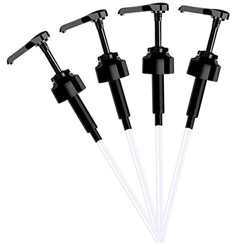 LOORGVEL 4 Piezas De Bomba Dispensadora De Leche Para Salsa De Soja Dispensadora De Café Jarabe Bomba Para Líquido Botellas Dispensador De Champú Acondicionador Embudos De Plástico
