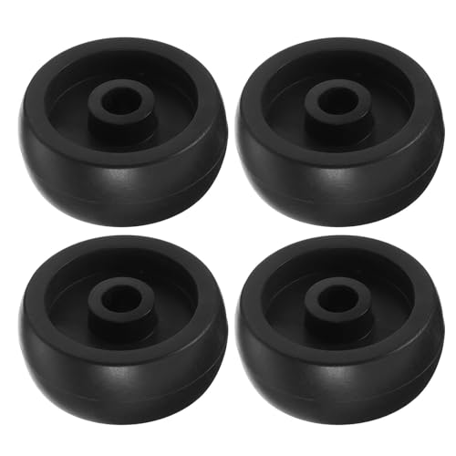 RORPOIR 4pcs pulley wheel roller exercise wheel for gym accessory, black PP PA caster wheels with smooth rotation, for fitness equipment and exercise