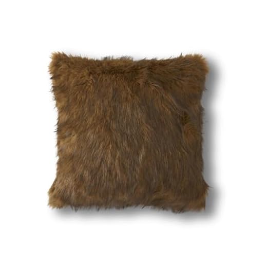 K & K Interiors - Brown Faux Fur Pillow 18" Pillow - 18902A-BR