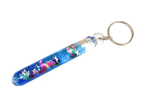 Star Magic Glitter Wand Keychain Key Tag 1 Keyring (Blue) #TOP1