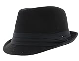 Style classique Boardwalk Empire Empire Fedora Blanc, Noir 019, S-M