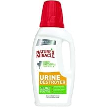Natures Miracle Urine Destroyer for Dogs, Light Fresh Scent, Tough on Strong Dog Urine and The Yellow Sticky Residue