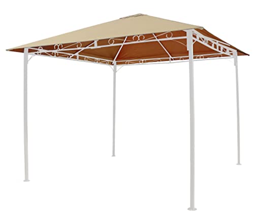 GRASEKAMP Qualität seit 1972 Universal Ersatzdach 293 x 293 cm Polyester Beige mit UV Schutz, wasseâ€¦ – Vignette