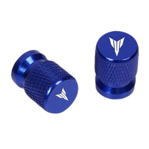Capuchon de valve de pneu Yamaha MT07 MT09 MT10 MT03 MT125 en aluminium bleu