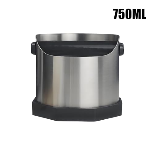 Recipiente para orujo de café de 750 ml con base antideslizante para cafeterías y el hogar 6