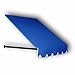 Awntech 4-Feet Dallas Retro Window/Entry Awning, 56 by 48-Inch, Bright Blue