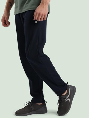 Image of Rupa Bumchums Men's Relaxed Fit Cotton Loungers with Zippered Pockets and Flat Drawstring