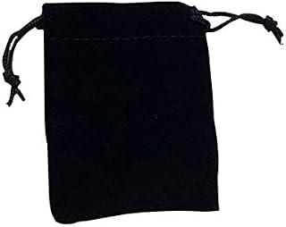 50张 黑色 7x9cm 高级 丝绒 天鹅绒风格 拉绳袋 礼物 包装袋 饰品 保管袋 珠宝袋 戒指 耳环 保管袋 糖果 袋 耳机收纳 小物件收纳 礼品袋 礼品袋 绣线 工艺 手工艺用品 生日 婚礼 礼物