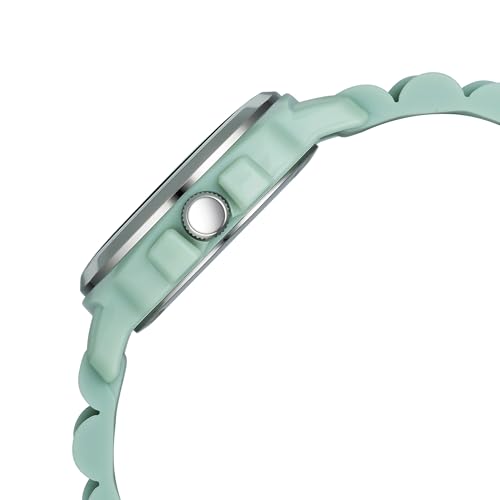 Image of Fastrack Tees Hype Bounce Quartz Light Green Round Dial Men's Watch | Water Resistance Watch | Watches for Men Analog - 38170PP02