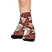susiyo Artistic Santa Cookie Red Hiking Socks Boy Girls - Cushioned Crew Socks for Kids Soft, Breathable & Seamless Toe for All-Day Comfort