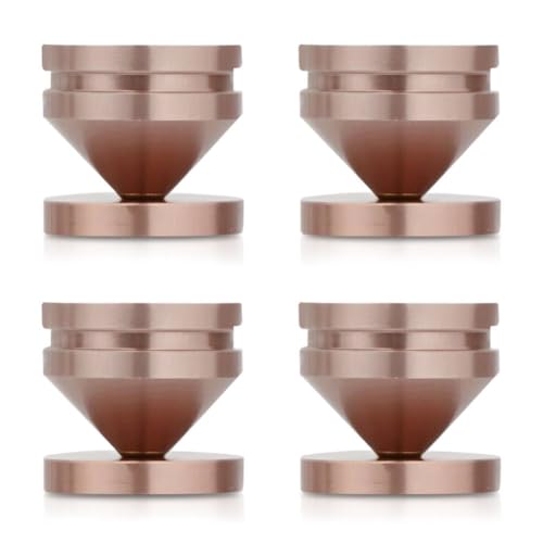 THARED スピーカースタンドフィート フットパッド アルミニウム合金 金属 衝撃吸収 コーン フロアフットネイル CDプレーヤースタンド M23x20 4個 C