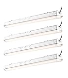 Hyperikon LED Vapor Proof Fixture 70W (150 Watt Replacement), 4000K Daylight Frosted, Waterproof, Shop Garage Lighting, UL, DLC, 4 Pack