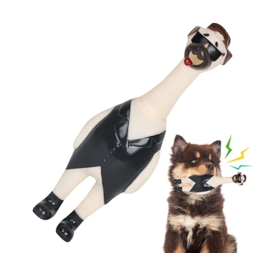 Pet Squeaky Toy- Screaming Dog, Soft Noisemaker, Shrilling Rubber Squawking Plaything, Interactive Chew Toy For Small And Medium Dogs, Puppy | Fun Noise Maker Indoor Outdoor Pet Entertainmen-4