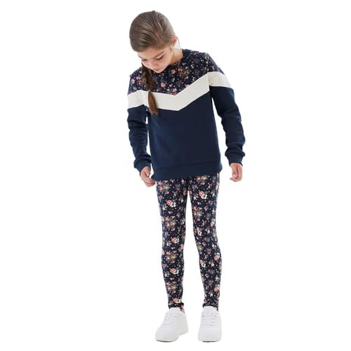 NAME IT Mädchen Nkfvivian Aop Legging Noos, Dark Sapphire/Aop:flowers, 146
