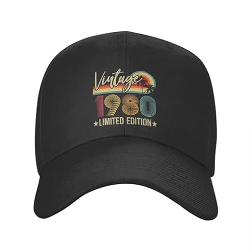 Gorra de béisbol Ajustable para Adultos de edición Limitada clásica Vintage 1980 para Hombres y Mujeres Regalo | Ya disponible en tu tienda friki favorita! En mundofriki.es! Gorra de béisbol Ajustable para Adultos de edición Limitada clásica Vintage 1980 para Hombres y Mujeres Regalo | Ya disponible en tu tienda friki favorita! En mundofriki.es!