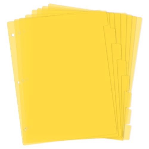 KALIONE 3 Ring Yellow Binder Dividers with 8-Tabs: A Comprehensive Review