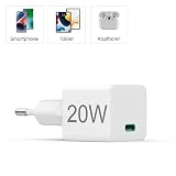 Hama ładowarka sieciowa 20 W (mini, kabel USB C - Lightning, Power Delivery, szybka, 1m, do Apple iPhone, quick charge, ładowanie telefonu) biała