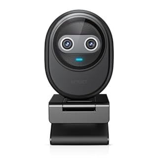 EMEET Webcam 4K Piko, la prima Doppia Fotocamera AI 4K al Mondo con Messa a Fuoco Automatica AI, 3 Microfoni e 3 Modalità Audio, Webcam Ideale per Streaming Live, Decorazione Desktop