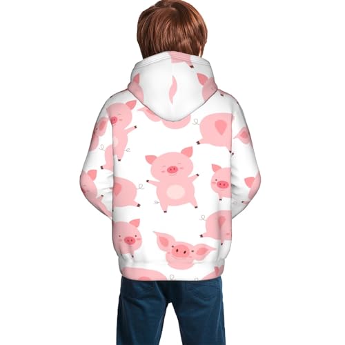 Kawaii Pigs Kid Hoodies Boys Sweatshirts Girls Pullover with Pocket4