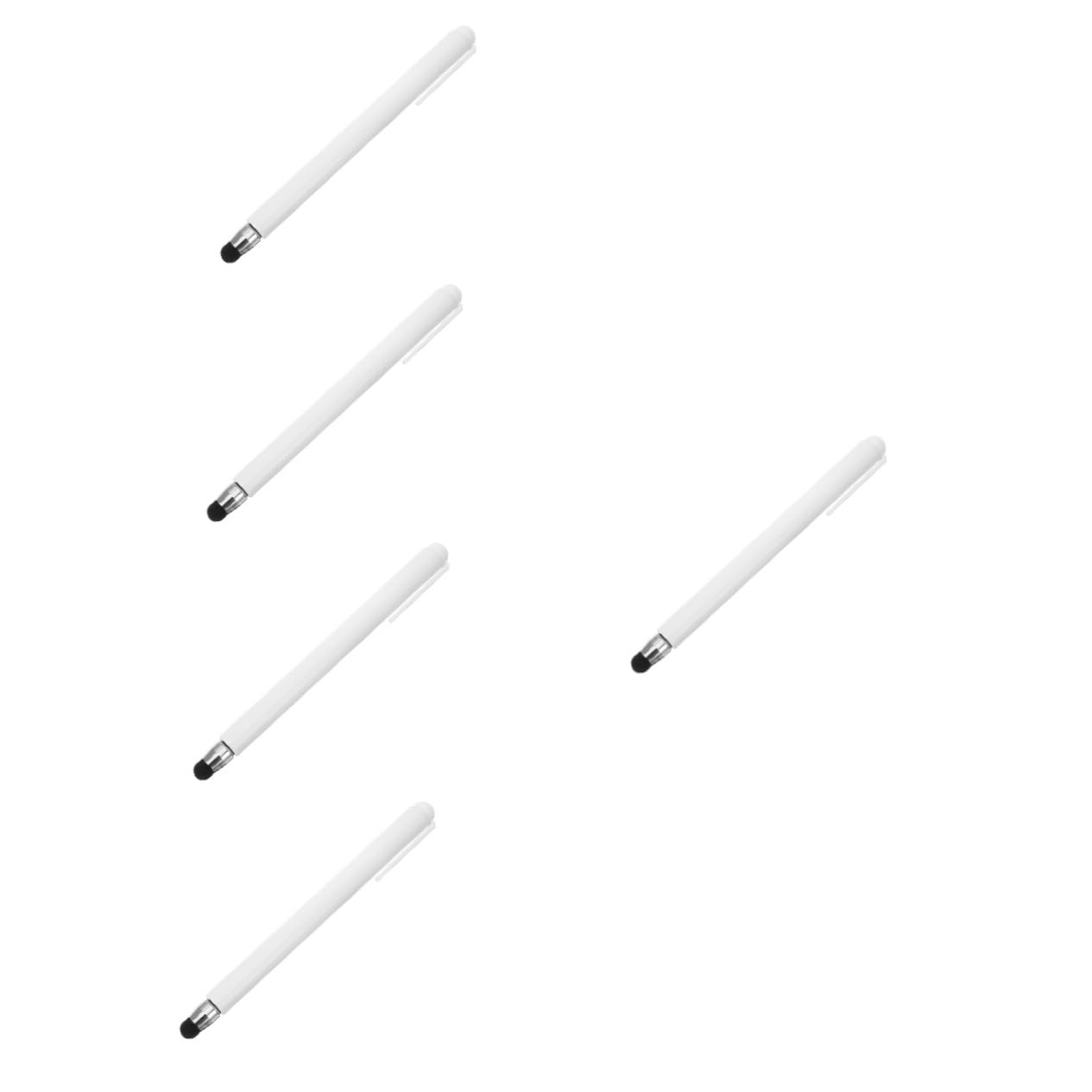 HOMSFOU 5pezzi Pennino Capacitivo Per Stylus Pen Versatile Per Tablet e Lavagne Elettroniche Design Retrattile e Sensibile Versione Aggiornata Con Clip
