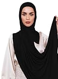 VOILE CHIC Slip-on Instant Premium Jersey Hijab Head Scarf Wrap for Muslim Women Made in Turkey