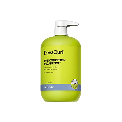 DevaCurl One Condition Decadence Ultra-Rich Cream Conditioner, Green Oasis, 32 fl. oz.